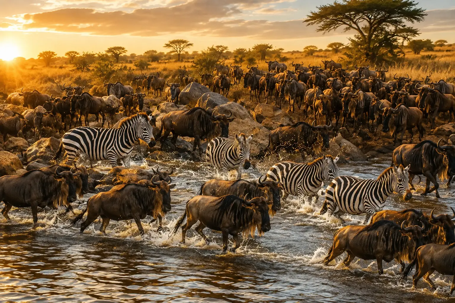 Migración de los ñus